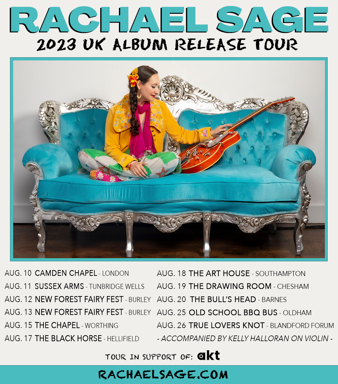 Rachael Sage UK Tour 2023