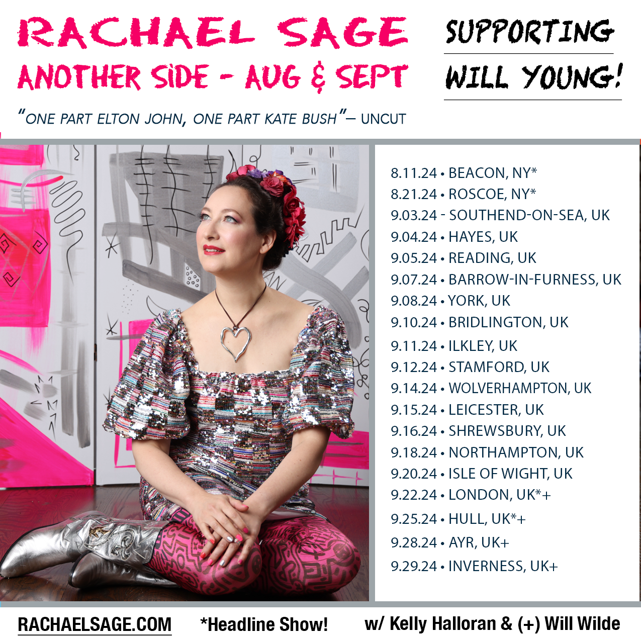 Rachael Sage tour dates August - September 2024