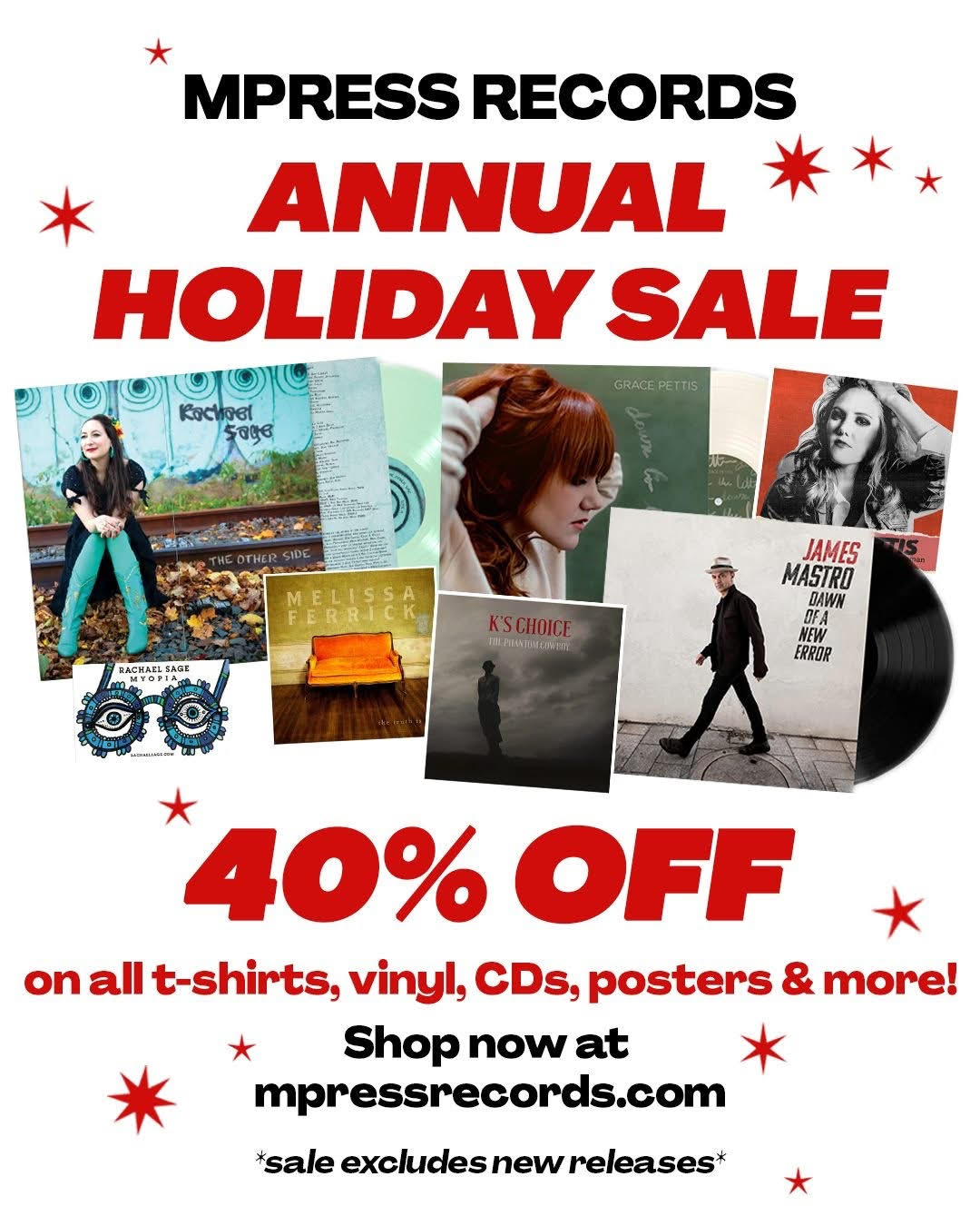 MPress Records Holiday Sale