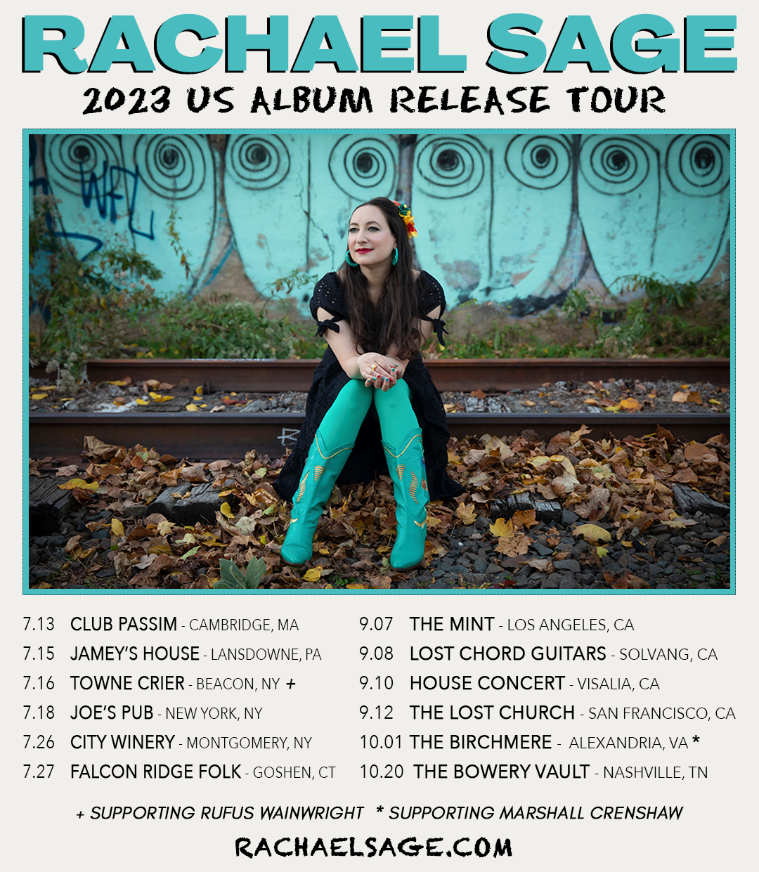 Rachael Sage - US Album Release Shows (photo by Bill Bernstein)
