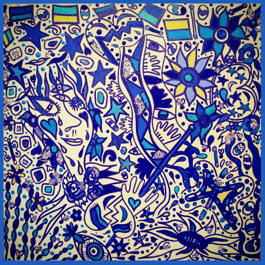 Hope For Ukraine painting by Rachael Sage
