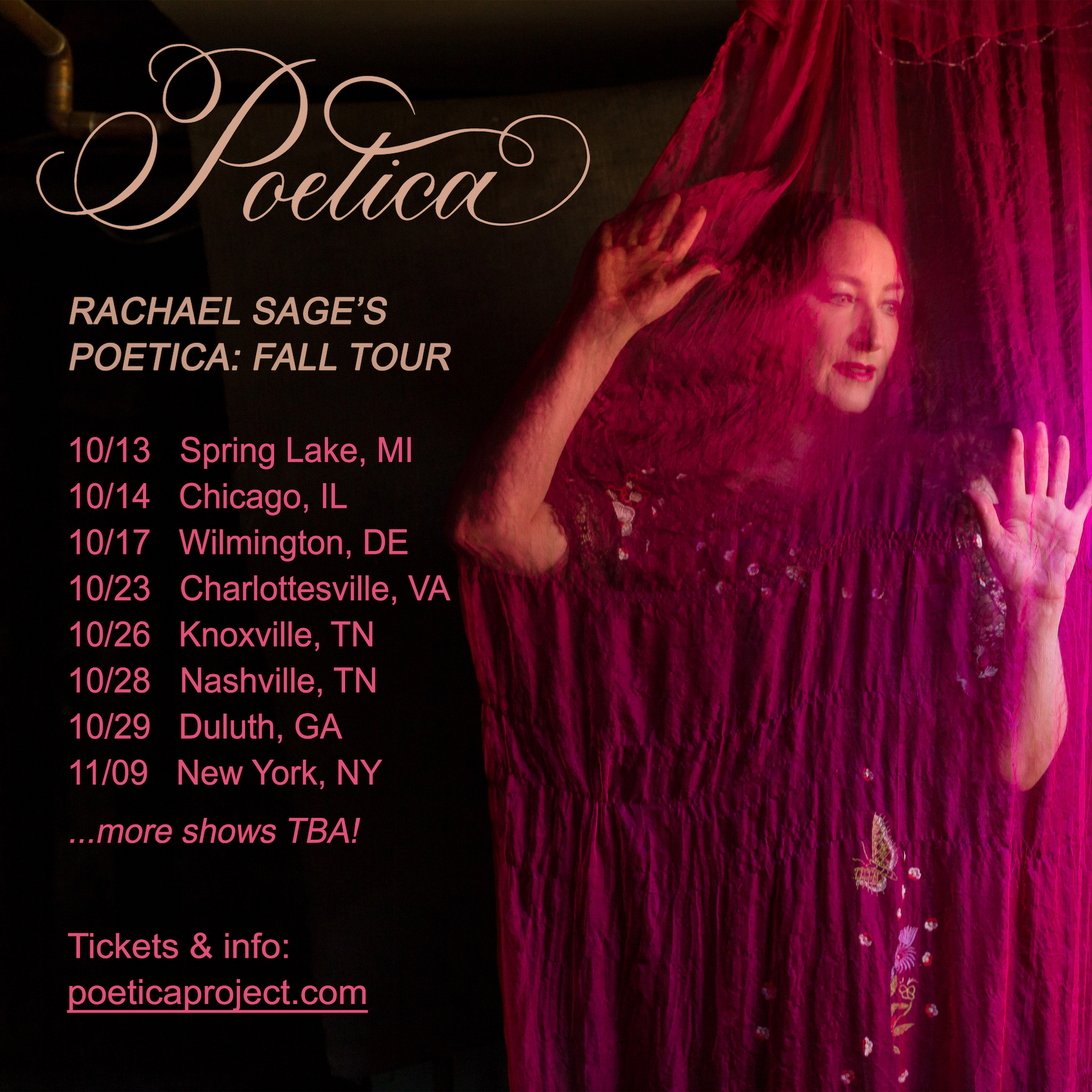 Poetica Fall 2021 Tour