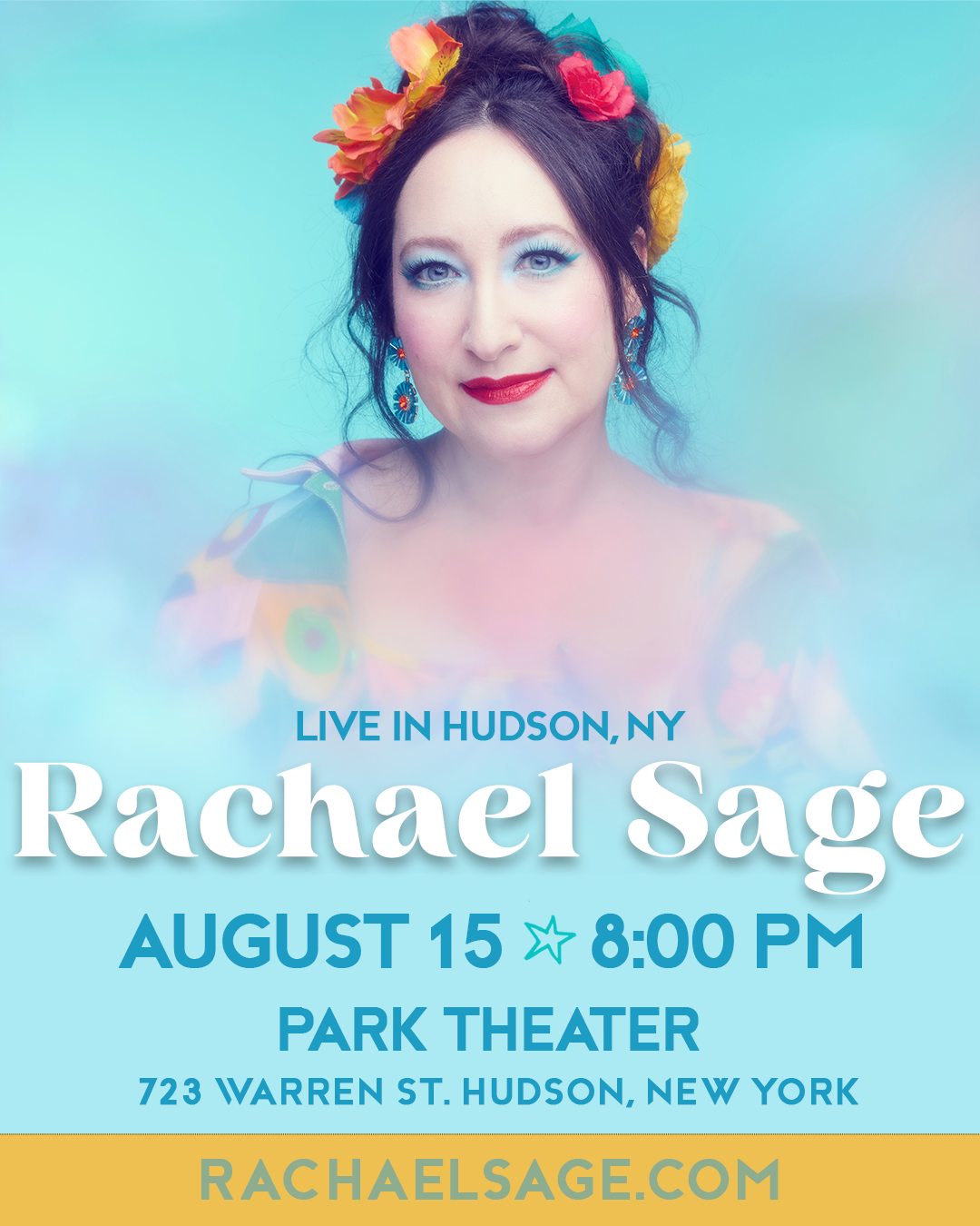 Rachael Sage at Park Theater Hudson NY August 15 2026