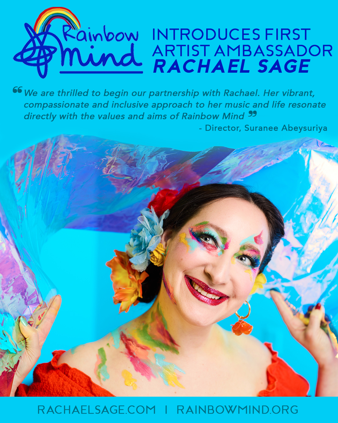 Rachael Sage - Rainbow Mind UK Artist Ambassador